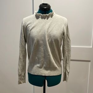 J. Crew Ruffle Neck Sweater Size S